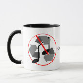 Mug Musique Recyclée surpassée (Gauche)