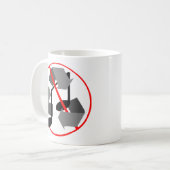 Mug Musique Recyclée surpassée (Devant gauche)