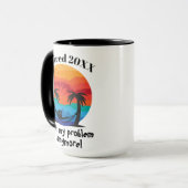 Mug Musique retraitée date personnalisée (Devant gauche)