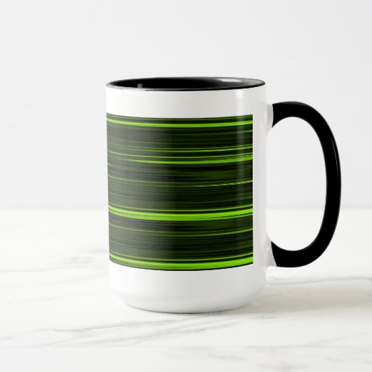 Mug Musique rétro verte et noire (Droite)