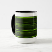 Mug Musique rétro verte et noire (Devant gauche)