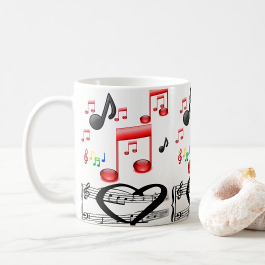 Mug musique rock (Avec donut)