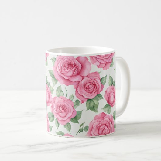 Mug Musique rose (Devant droit)
