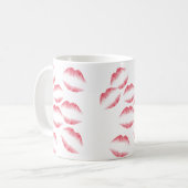 Mug Musique rose à lèvres (Devant gauche)