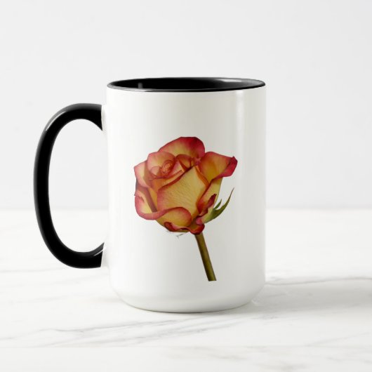 Mug Musique Rose à pointe rouge (Gauche)