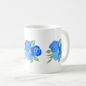 Mug Musique Rose bleue (Devant droit)