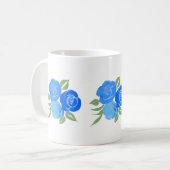 Mug Musique Rose bleue (Devant gauche)