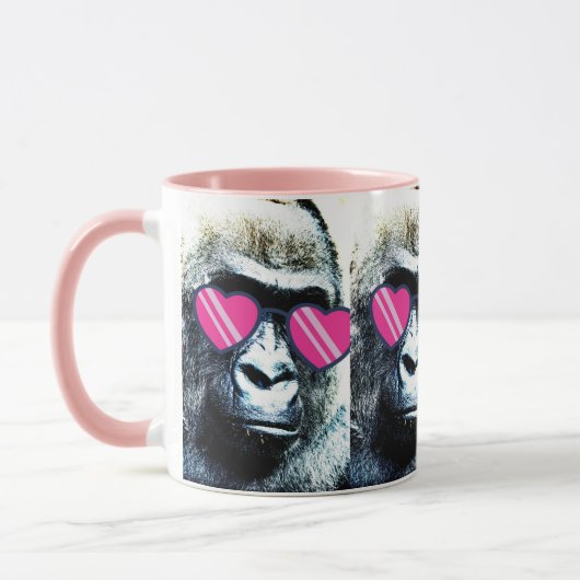 Mug Musique rose de Gorilla (Gauche)