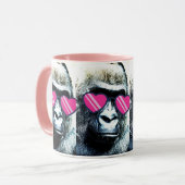 Mug Musique rose de Gorilla (Devant gauche)