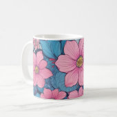 Mug Musique rose et bleue (Devant gauche)