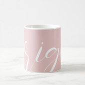 Mug Musique rose Gold White Typography (Centre)