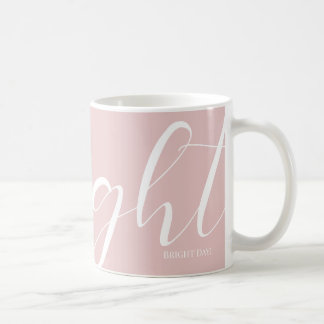 Mug Musique rose Gold White Typography