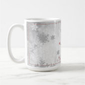 Mug Musique rose mignonne de vacances Snowman (Gauche)