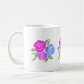 Mug Musique Rose rose et bleue (Gauche)