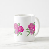 Mug Musique rose Roses (Devant droit)