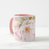 Mug Musique rose Roses (Devant gauche)