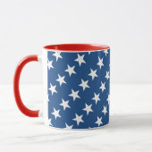 Mug Musique rouge blanc et bleu étoile (Gauche)