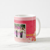 Mug Musique rouge et rose (Devant droit)