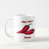 Mug Musique rouge Hot Mama (Gauche)
