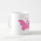 Mug Musique Ruban Sensibilisation au cancer du sein (Devant gauche)