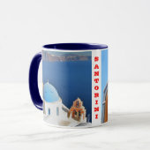 Mug Musique Santorini sur l'île de Grèce (Devant gauche)
