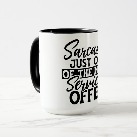 Mug Musique Sarcasme Services (Devant gauche)