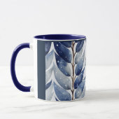 Mug Musique Sérénité Feuille Bleue (Gauche)