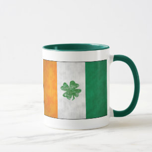 Mug Musique Shamrock du drapeau irlandais
