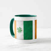 Mug Musique Shamrock du drapeau irlandais (Devant gauche)