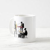 Mug Musique Silhouette (Devant gauche)