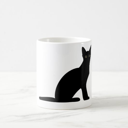 Mug Musique Silhouette de chat (Centre)