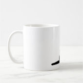 Mug Musique Silhouette de chat (Gauche)