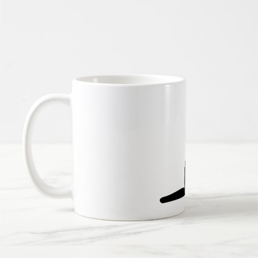 Mug Musique Silhouette de chat (Gauche)