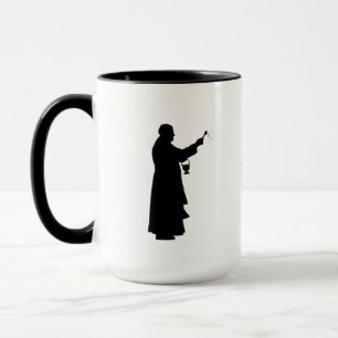 Mug Musique Silhouette du prêtre