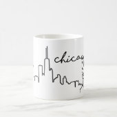 Mug Musique Skyline de Chicago (Centre)