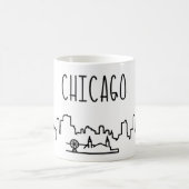 Mug Musique Skyline de Chicago (Centre)