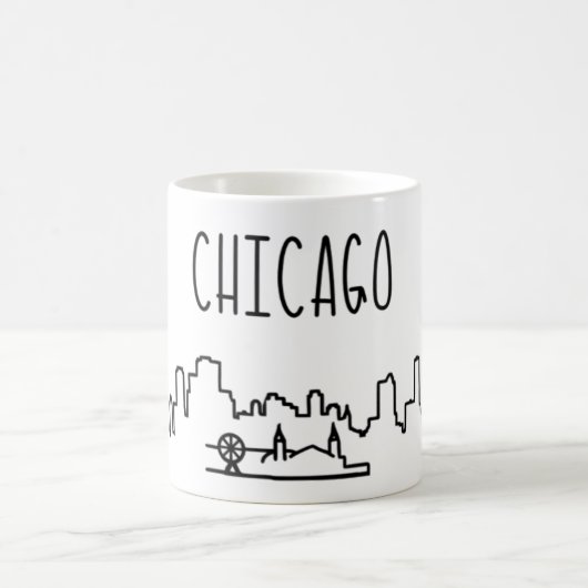 Mug Musique Skyline de Chicago (Centre)