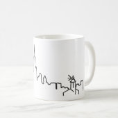 Mug Musique Skyline de Chicago (Devant droit)