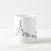 Mug Musique Skyline de Chicago (Centre)