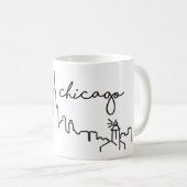 Mug Musique Skyline de Chicago (Devant droit)