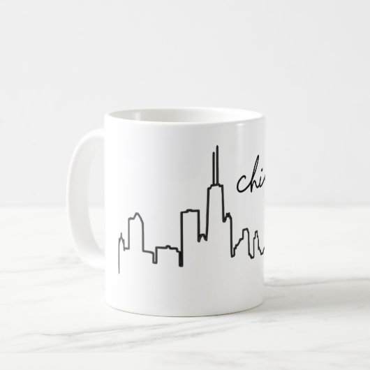 Mug Musique Skyline de Chicago (Devant gauche)
