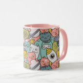 Mug Musique Space Cats (Devant droit)