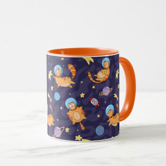 Mug Musique Space Cats (Devant droit)