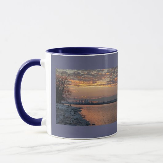 Mug Musique Sunset de la rivière Wintertime (Gauche)