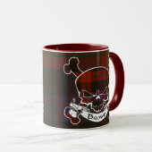 Mug Musique Tartan Brown (Devant droit)