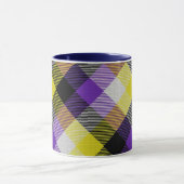 Mug Musique Tartan non binaire (Centre)