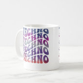 Mug Musique Techno Psychedelique Style Edm Dj Rave (Devant gauche)