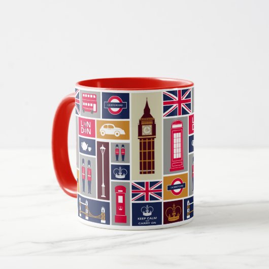 Mug Musique Thématique de Londres (Devant gauche)