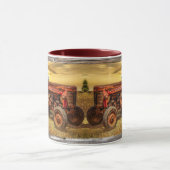 Mug Musique tracteur de ferme rouge (Centre)