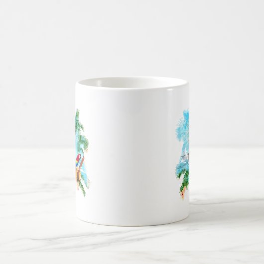Mug Musique tropicale de plage (Centre)